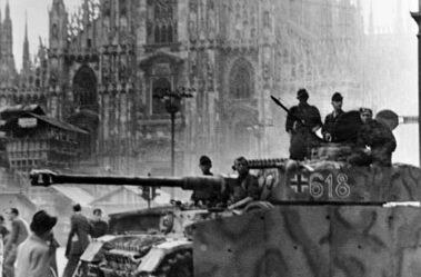 Carro armato tedesco a Milano il 9 settembre 1944